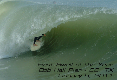 (January 9, 2011) Bob Hall Pier - First Swell of 2011